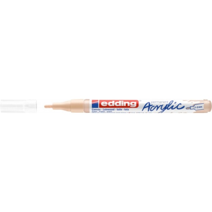 Marker akrylowy e-5300 EDDING, 1-2 mm, koloru cielistego