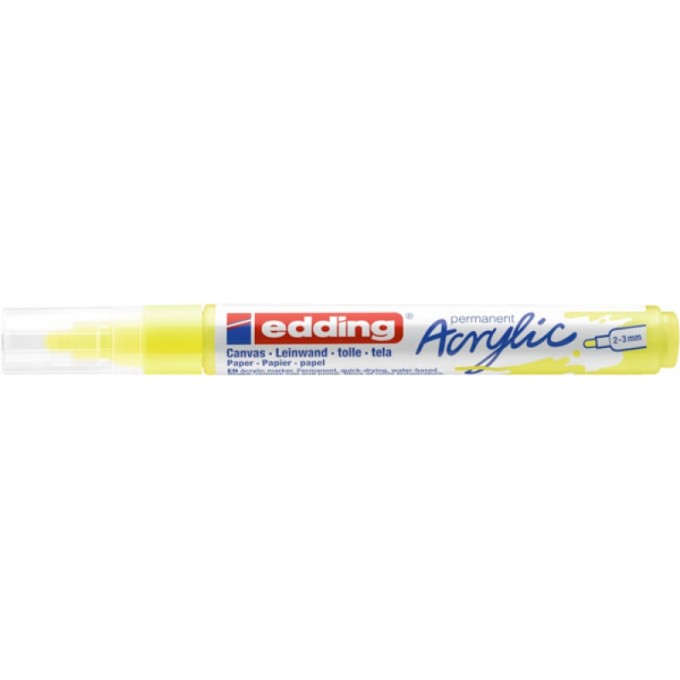 Marker akrylowy e-5100 EDDING, 2-3 mm, żółty neonowy