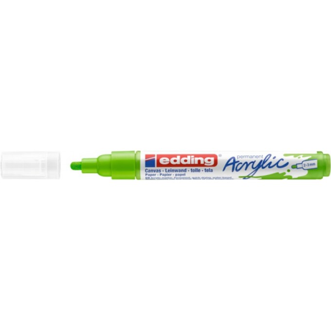 Marker akrylowy e-5100 EDDING, 2-3 mm, matowy żółtozielony