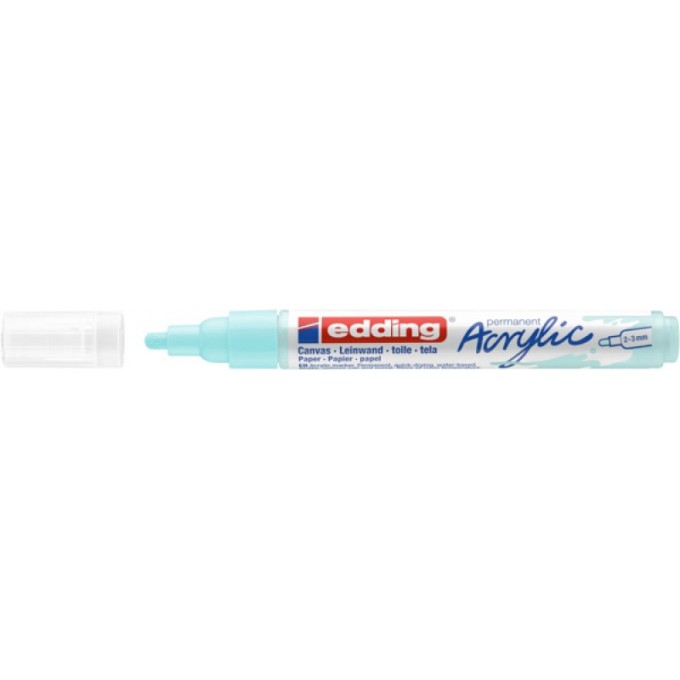 Marker akrylowy e-5100 EDDING, 2-3 mm, matowy niebieski pastel