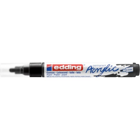 Marker akrylowy e-5100 EDDING, 2-3 mm, matowy czarny