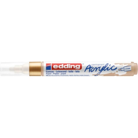 Marker akrylowy e-5100 EDDING, 2-3 mm, matowe bogate złoto