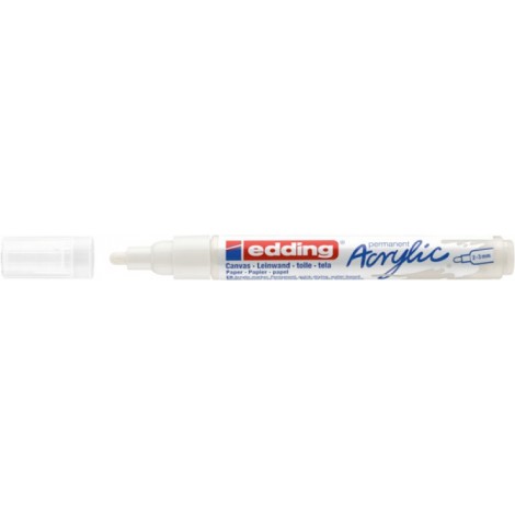 Marker akrylowy e-5100 EDDING, 2-3 mm, matowa biel