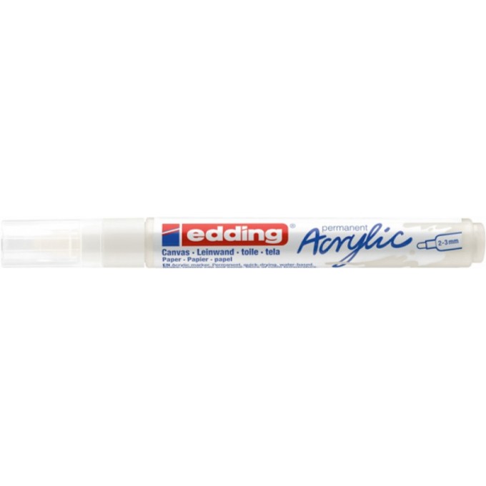 Marker akrylowy e-5100 EDDING, 2-3 mm, matowa biel