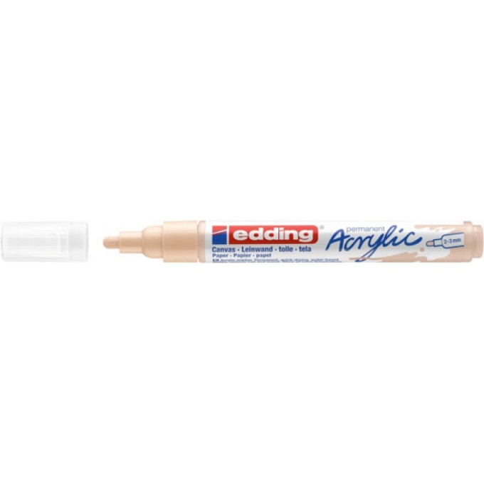 Marker akrylowy e-5100 EDDING, 2-3 mm, koloru cielistego