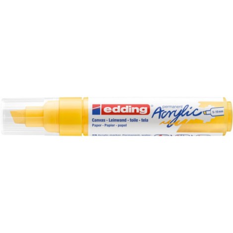 Marker akrylowy e-5000 EDDING, 5-10 mm, matowa żółć