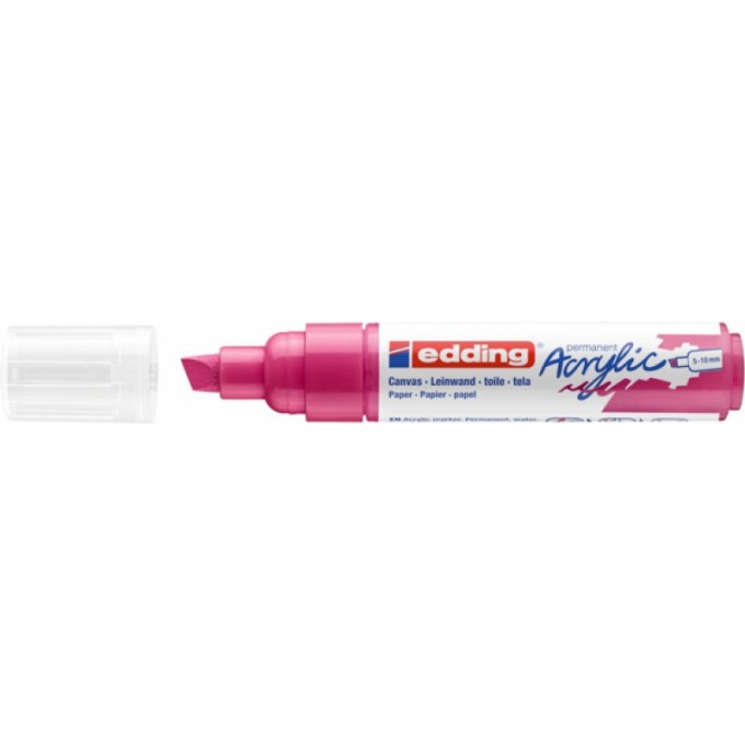 Marker akrylowy e-5000 EDDING, 5-10 mm, matowa telemagenta