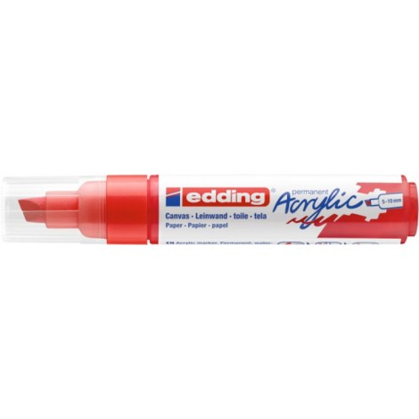 Marker akrylowy e-5000 EDDING, 5-10 mm, matowa czerwień