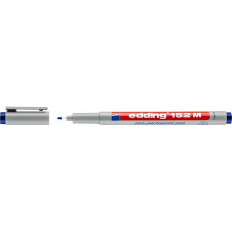 Foliopis zmywalny e-152 M EDDING, 1 mm, niebieski