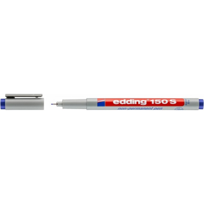 Foliopis zmywalny e-150 S EDDING, 0,3 mm, niebieski