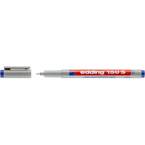 Foliopis zmywalny e-150 S EDDING, 0,3 mm, niebieski