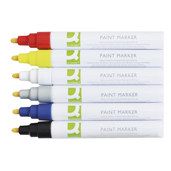 Marker olejowy Q-CONNECT, okrągły, 2-3mm, biały