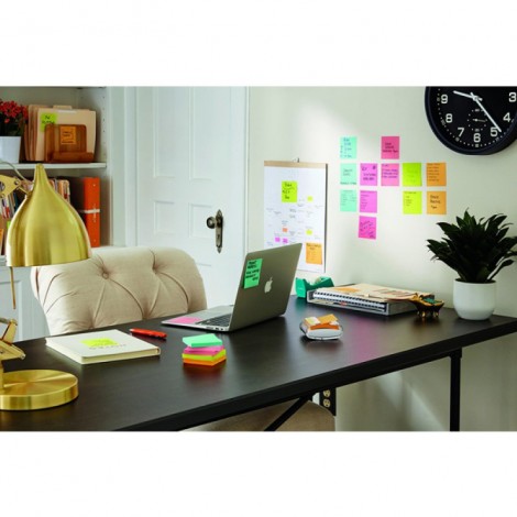 Karteczki samoprzylepne Post-it® Super Sticky, COSMIC, 76x127mm, 6x90 kart.
