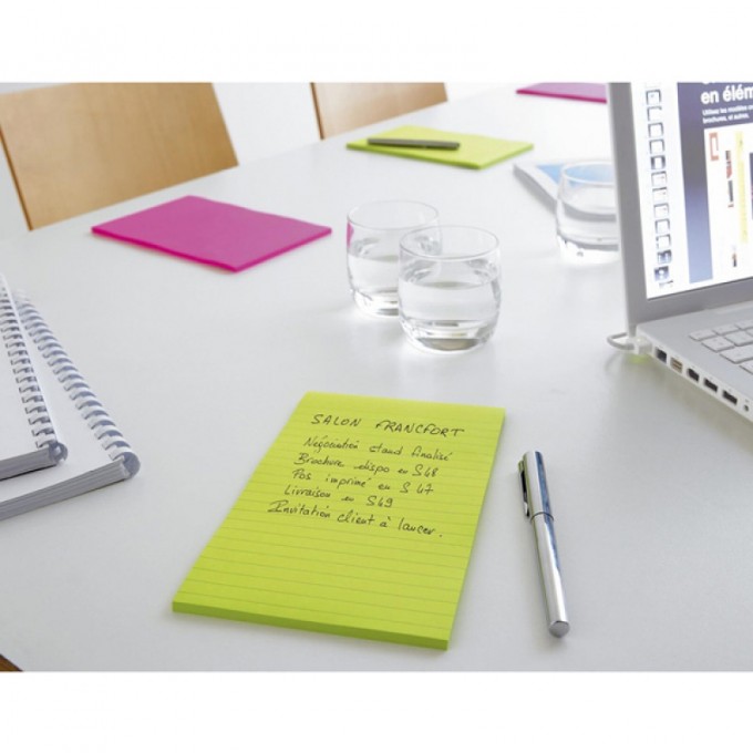 Karteczki samoprzylepne Post-it® Super Sticky XXL, COSMIC, w linię, 101x152mm, 3x90 kart.