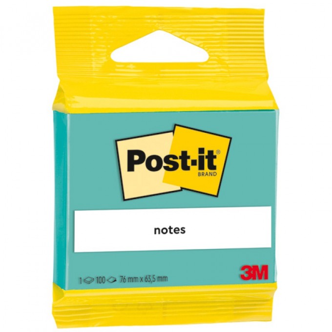 Karteczki samoprzylepne Post-it, 100 kart., miętowe