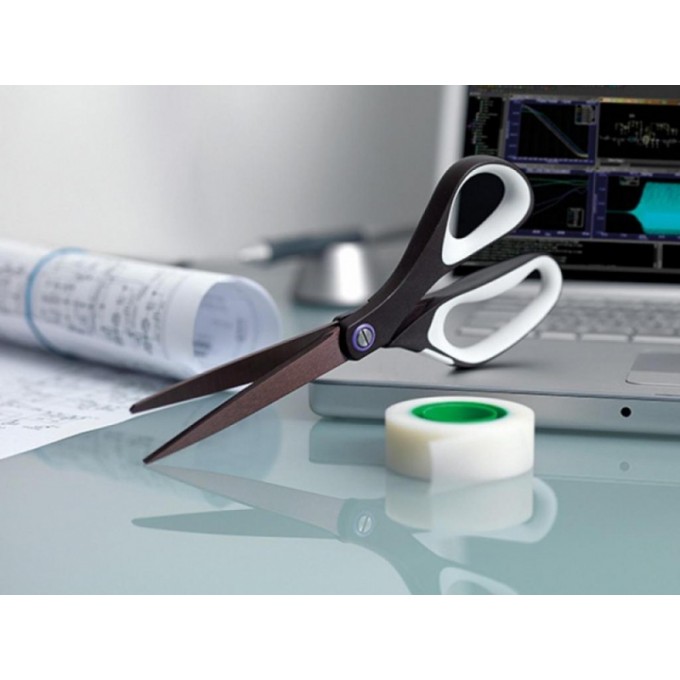 Nożyczki biurowe SCOTCH® (1468TNS-MIX), tytanowe, 20cm, czarno-szare