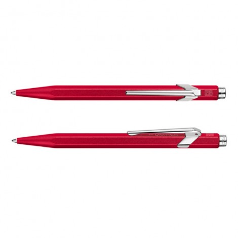 Długopis CARAN D'ACHE 849 Colormat-X, M, czerwony