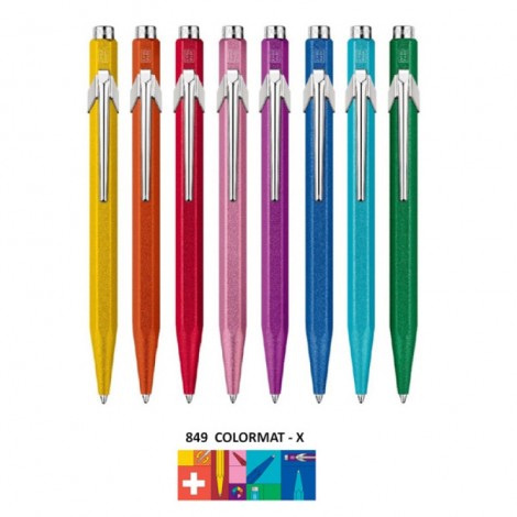 Długopis CARAN D'ACHE 849 Colormat-X, M, pomarańczowy