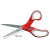Nożyczki biurowe SCOTCH® (1428), ergonomiczne, 20,5cm, czerwono-szare
