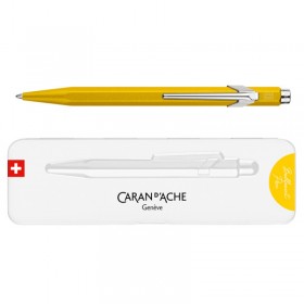 Długopis CARAN D'ACHE 849 Colormat-X, M, w pudełku, żółty