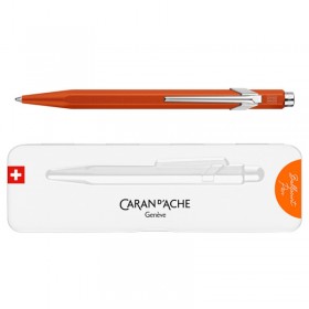 Długopis CARAN D'ACHE 849 Colormat-X, M, w pudełku, pomarańczowy