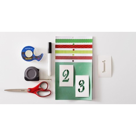 Nożyczki biurowe SCOTCH® (1428), ergonomiczne, 20,5cm, czerwono-szare