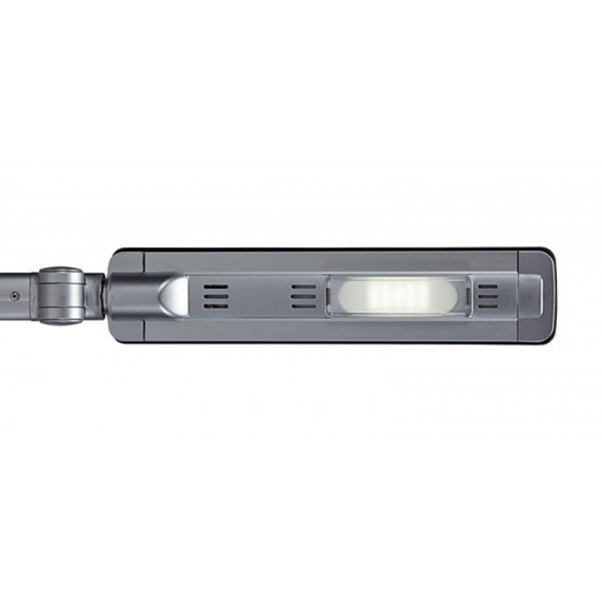 Lampka LED na biurko MAULpure, 9W, ze ściemniaczem, srebrna