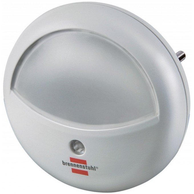 Lampka nocna BRENNENSTUHL do korytarza, okrągła, biała