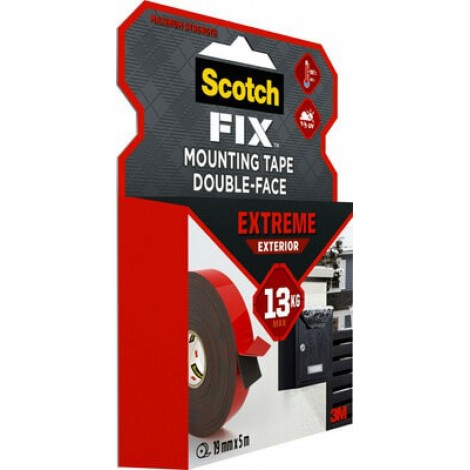 Taśma montażowa SCOTCH®, dwustronna, do ekstremalnych zastosowań na zewnątrz, 19mm x 5m, czarna