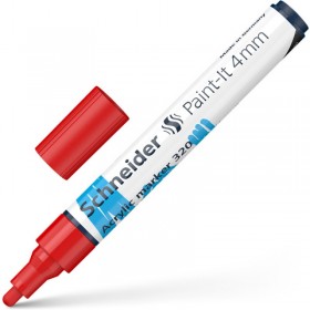 Marker akrylowy SCHNEIDER Paint-It 320, 4 mm, czerwony