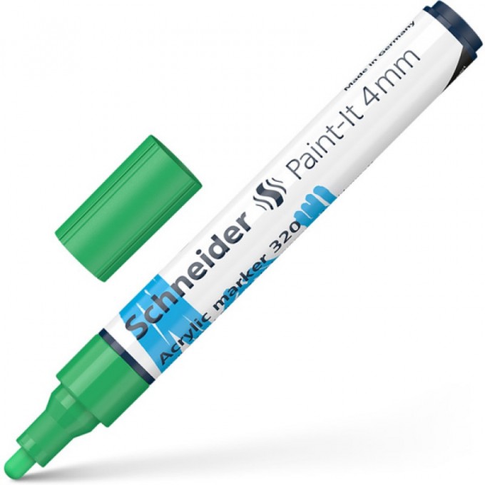 Marker akrylowy SCHNEIDER Paint-It 320, 4 mm, zielony