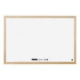 Tablica suchościeralna BI-OFFICE magnetyczna lakierowana w ramie drewnianej 900x600