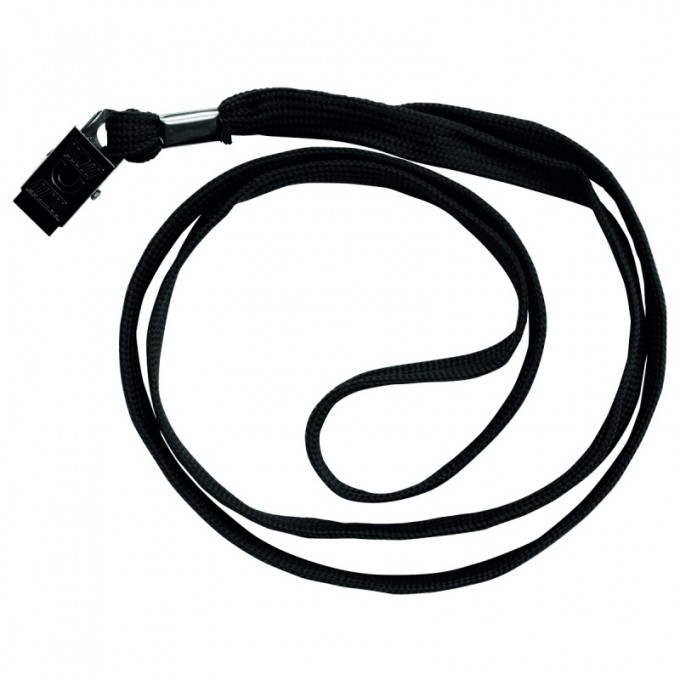 Taśma do identyfikatora DONAU, jedwabna, czarna