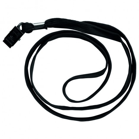 Taśma do identyfikatora DONAU, jedwabna, czarna