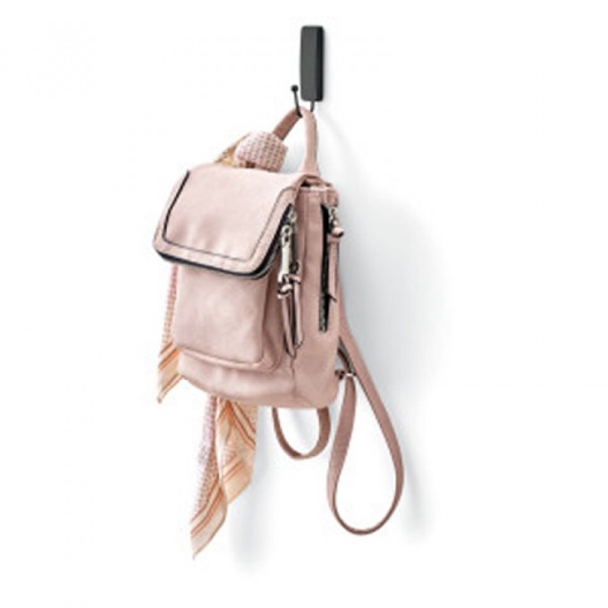 Średni haczyk COMMAND, 1 haczyk + 2 małe paski, czarny