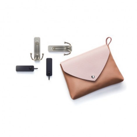 Duży podwójny haczyk COMMAND, 1 haczyk + 1 mały pasek, czarny