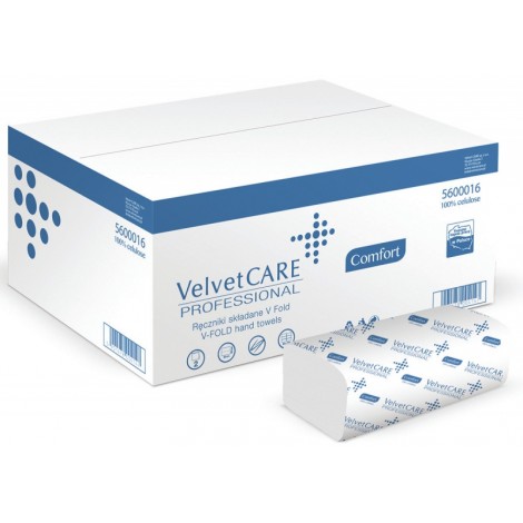 Serwetki celulozowe VELVET, 2-warstwowe, 6000 listków, 40szt., białe