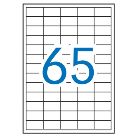 Etykiety uniwersalne APLI, 38x21,2mm, prostokątne, białe 100 ark.
