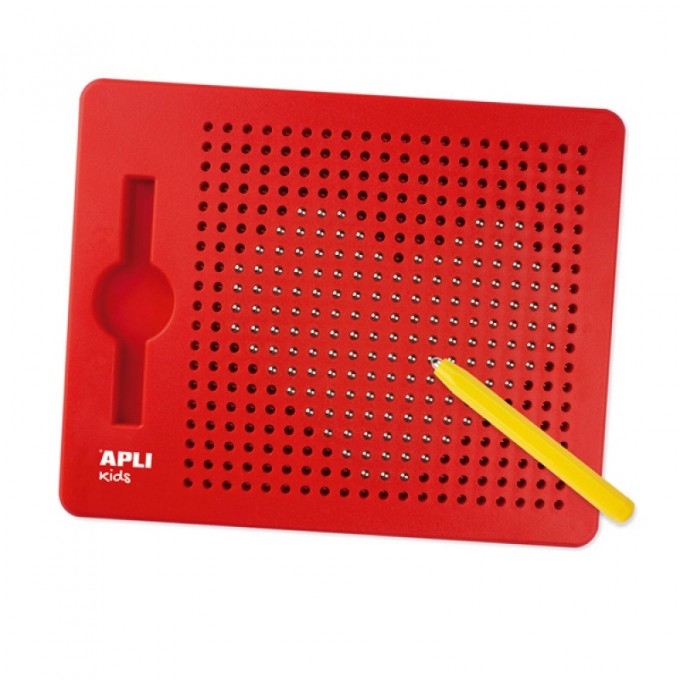 Tablica magnetyczna APLI Kids, L, z rysikiem, 10 kart z 20 rysunkami