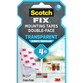 Paski montażowe SCOTCH®, dwustronne, 8 pasków, transparentne
