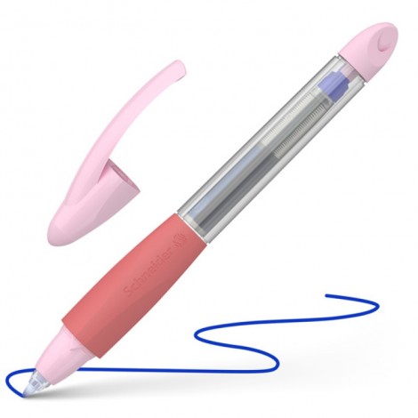 Pióro kulkowe SCHNEIDER Base Ball, różowo-czerwone