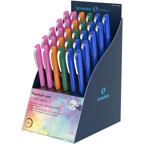 Display piór wiecznych SCHNEIDER Ceod Colour, M, 30 szt., mix kolorów