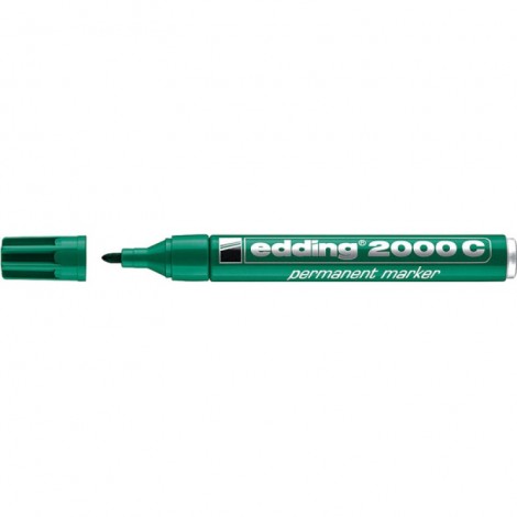 Marker permanentny e-2000c EDDING, 1,5-3mm, zielony