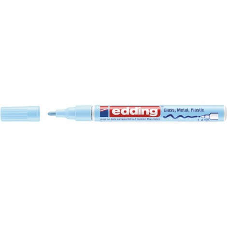 Marker olejowy połyskujący e-751 EDDING, 1-2 mm, niebieski pastelowy