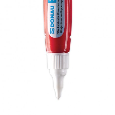 Korektor w piórze DONAU, z plastikową końcówką, 10ml, blister