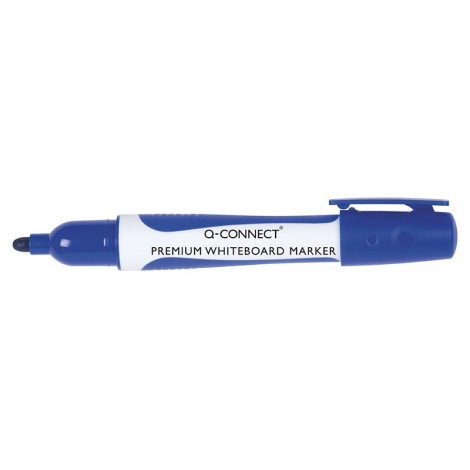 Marker do tablic Q-CONNECT Premium, okrągły, 2-3mm (linia), zawieszka, niebieski