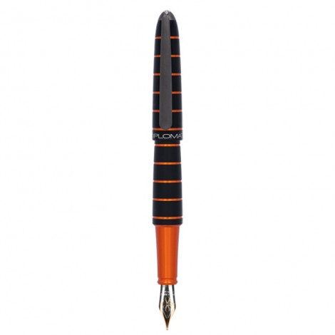 Pióro wieczne DIPLOMAT Elox, EF, czarne/pomarańczowe