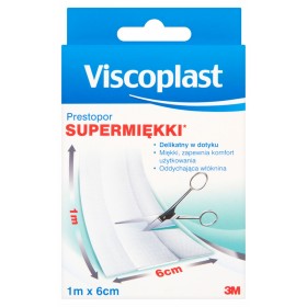 Plaster do cięcia VISCOPLAST Prestopor, supermiękki, na włóknie, 6cmx1m