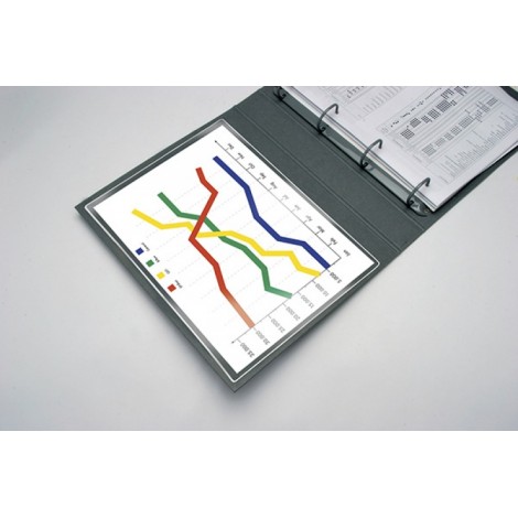 Kieszeń samoprzylepna Q-CONNECT, A4, 220x305mm, 5szt., transparentna