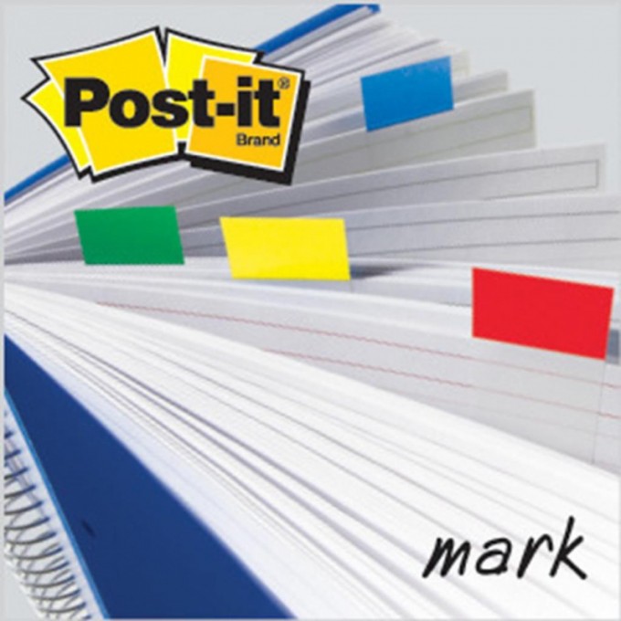 Zestaw promocyjny zakładek POST-IT® (680 -P10+2), PP, 25,4x43,2mm, mix kolorów, 10+2 GRATIS